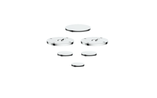 Vogt Mond Colour Accents for 2/3-Way Shower Set with Cross/Crescent Handles CC