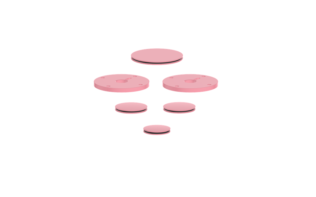 Vogt Mond Colour Accents for 2/3-Way Shower Set with Cross/Crescent Handles CC