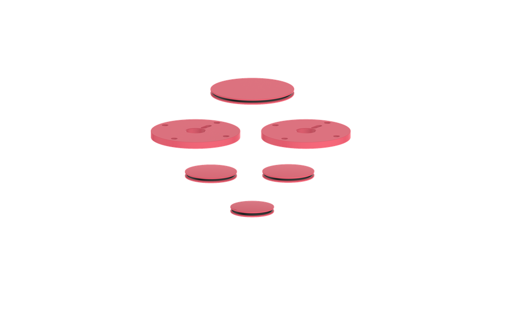 Vogt Mond Colour Accents for 2/3-Way Shower Set with Cross/Crescent Handles CC