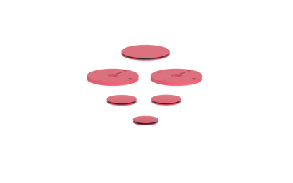 Vogt Mond Colour Accents for 2/3-Way Shower Set with Cross/Crescent Handles CC