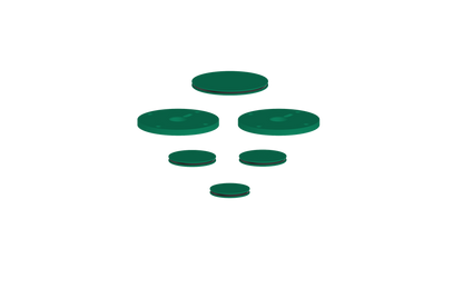 Vogt Mond Colour Accents for 2/3-Way Shower Set with Cross/Crescent Handles CC