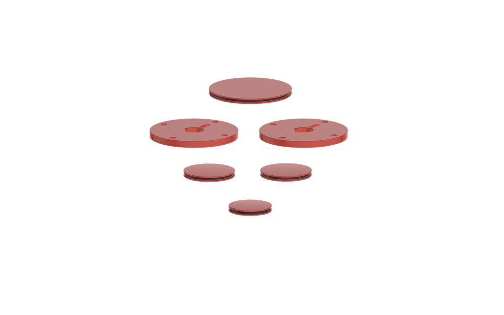 Vogt Mond Colour Accents for 2/3-Way Shower Set with Cross/Crescent Handles CC