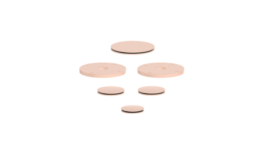 Vogt Mond Colour Accents for 2/3-Way Shower Set with Cross/Crescent Handles CC