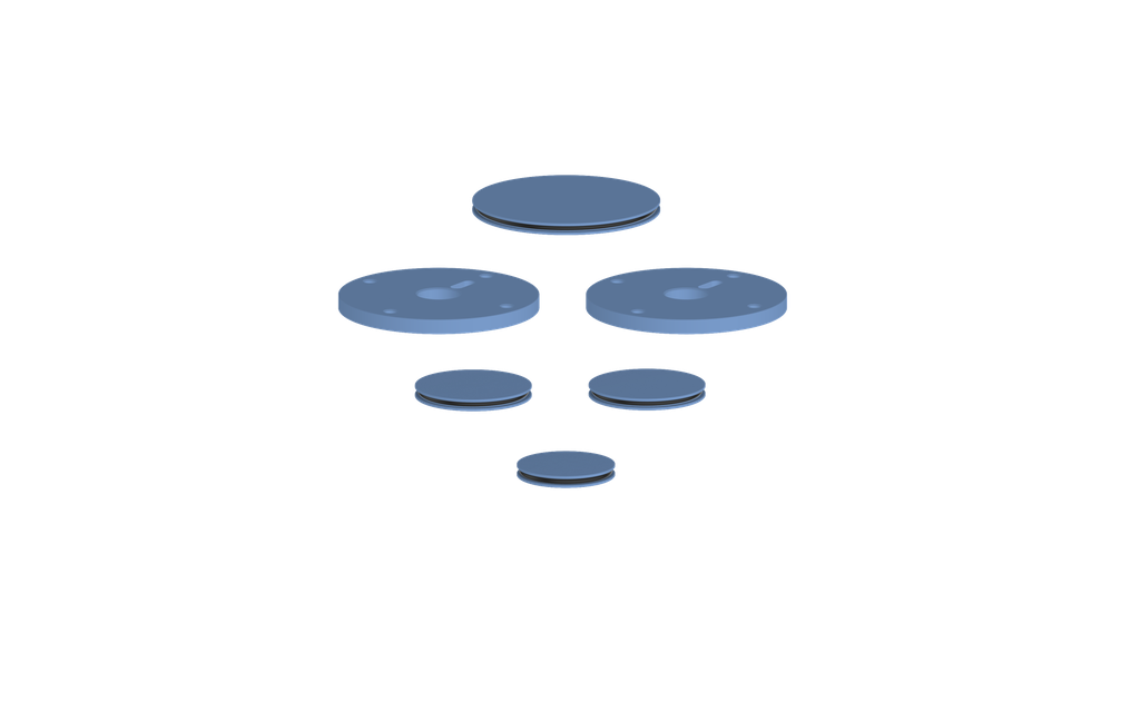 Vogt Mond Colour Accents for 2/3-Way Shower Set with Cross/Crescent Handles CC