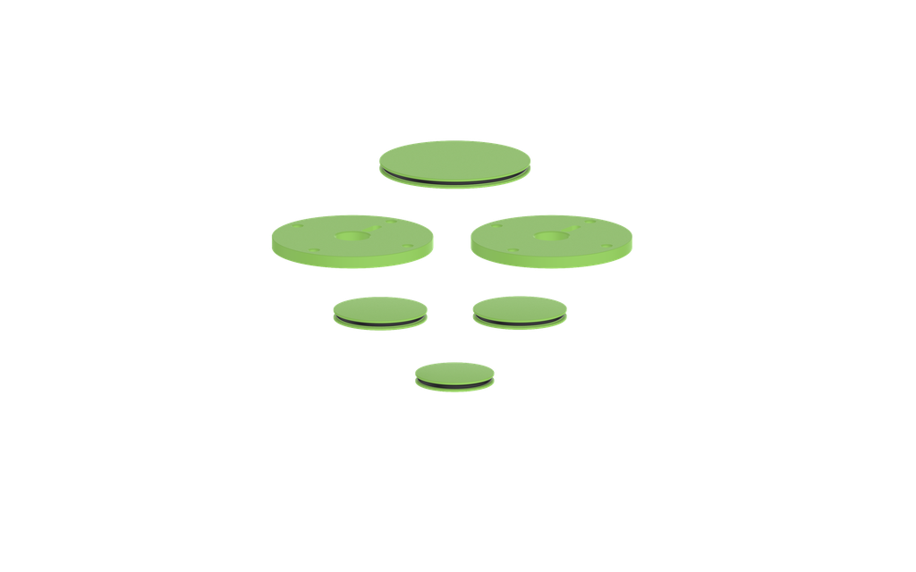 Vogt Mond Colour Accents for 2/3-Way Shower Set with Cross/Crescent Handles CC