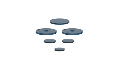 Vogt Mond Colour Accents for 2/3-Way Shower Set with Cross/Crescent Handles CC