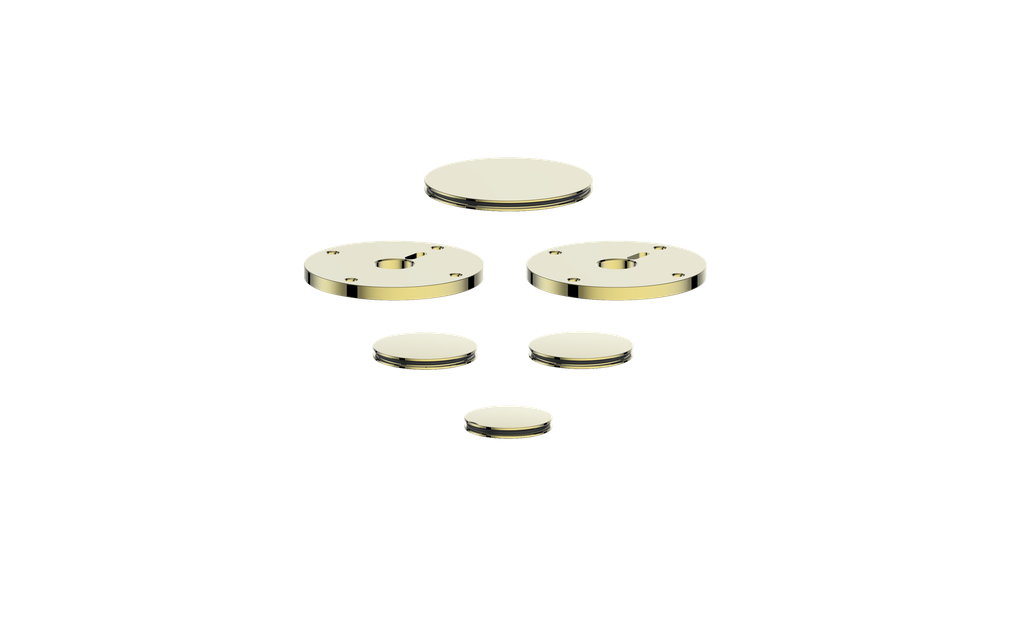 Vogt Mond Colour Accents for 2/3-Way Shower Set with Cross/Crescent Handles CC