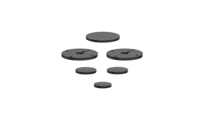 Vogt Mond Colour Accents for 2/3-Way Shower Set with Cross/Crescent Handles CC