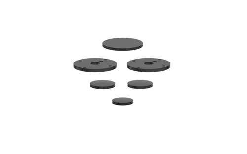 Vogt Mond Colour Accents for 2/3-Way Shower Set with Cross/Crescent Handles CC