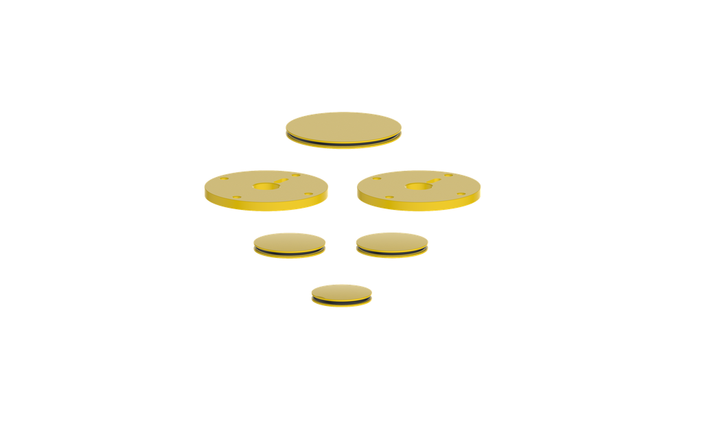 Vogt Mond Colour Accents for 2/3-Way Shower Set with Cross/Crescent Handles CC