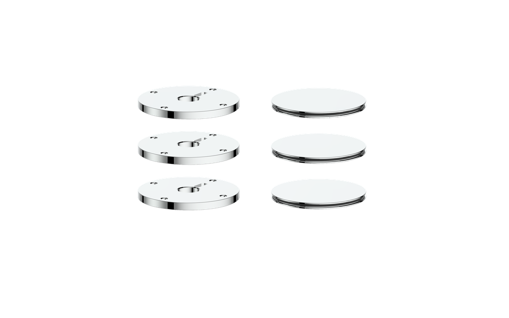 VOGT MOND COLOUR ACCENTS FOR HIGH-FLOW VALVE WITH 2 STOPS AND ROUND HANDLES