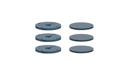 Vogt Mond Colour Accents for High-Flow Valve with 2 Stops and Moon Handles CC