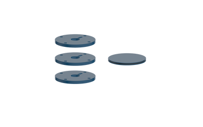 Vogt Mond Colour Accents for High-Flow Valve with 2 Stops and Cross/Crescent Handles CC