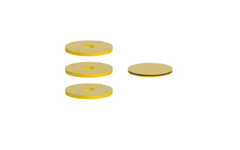 Vogt Mond Colour Accents for High-Flow Valve with 2 Stops and Cross/Crescent Handles CC