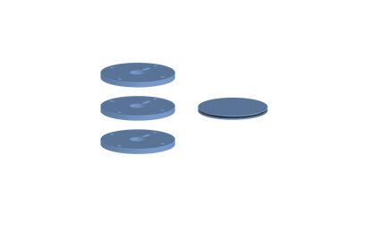 Vogt Mond Colour Accents for High-Flow Valve with 2 Stops and Cross/Crescent Handles CC