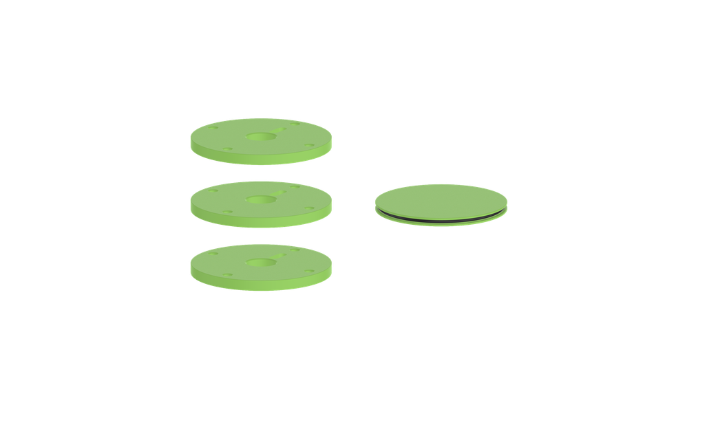 Vogt Mond Colour Accents for High-Flow Valve with 2 Stops and Cross/Crescent Handles CC