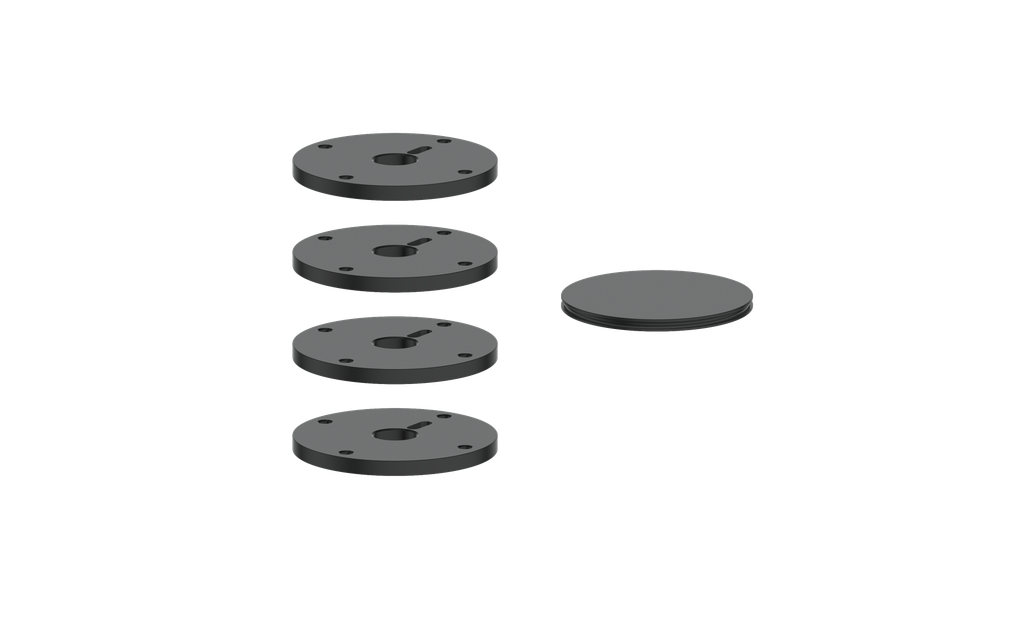 Vogt Mond Colour Accents for High-Flow Valve with 3 Stops and Cross/Crescent Handles CC