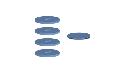 Vogt Mond Colour Accents for High-Flow Valve with 3 Stops and Cross/Crescent Handles CC