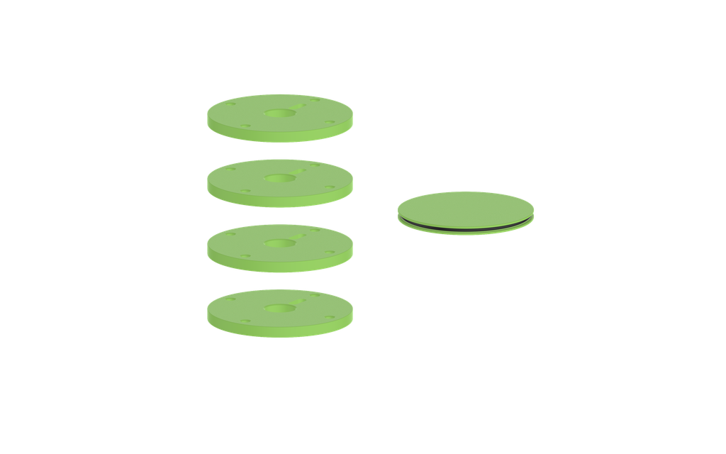 Vogt Mond Colour Accents for High-Flow Valve with 3 Stops and Cross/Crescent Handles CC