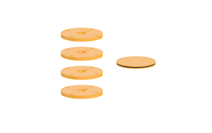 Vogt Mond Colour Accents for High-Flow Valve with 3 Stops and Cross/Crescent Handles CC