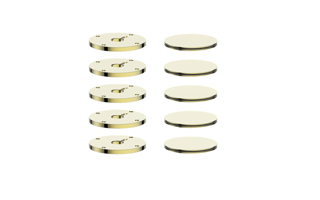 Vogt Mond Colour Accents for High-Flow Valve with 4 Stops and Moon Handles CC