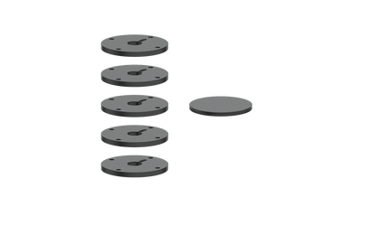 Vogt Mond Colour Accents for High-Flow Valve with 4 Stops and Cross/Crescent Handles CC