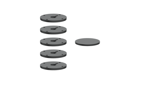 Vogt Mond Colour Accents for High-Flow Valve with 4 Stops and Cross/Crescent Handles CC