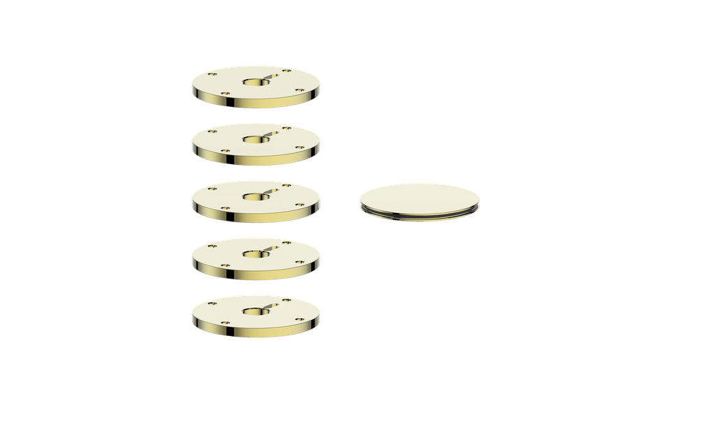 Vogt Mond Colour Accents for High-Flow Valve with 4 Stops and Cross/Crescent Handles CC