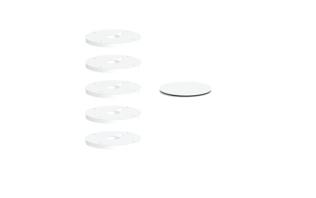 Vogt Mond Colour Accents for High-Flow Valve with 4 Stops and Cross/Crescent Handles CC
