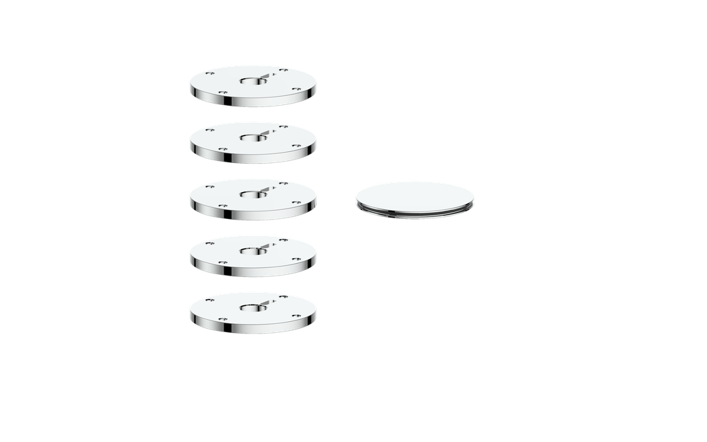 Vogt Mond Colour Accents for High-Flow Valve with 4 Stops and Cross/Crescent Handles CC