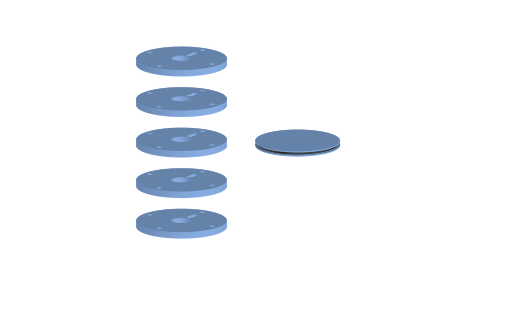 Vogt Mond Colour Accents for High-Flow Valve with 4 Stops and Cross/Crescent Handles CC