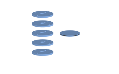 Vogt Mond Colour Accents for High-Flow Valve with 4 Stops and Cross/Crescent Handles CC