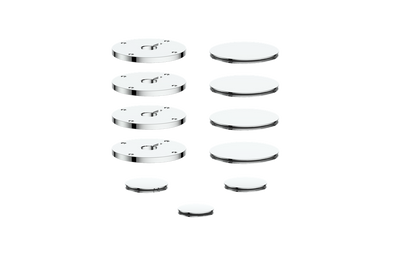 Vogt Mond Accent Pieces for 3/4" Shower Set with Moon Handles CC