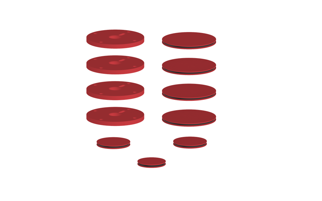 Vogt Mond Accent Pieces for 3/4" Shower Set with Moon Handles CC