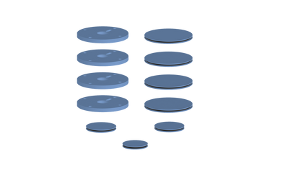 Vogt Mond Accent Pieces for 3/4" Shower Set with Moon Handles CC