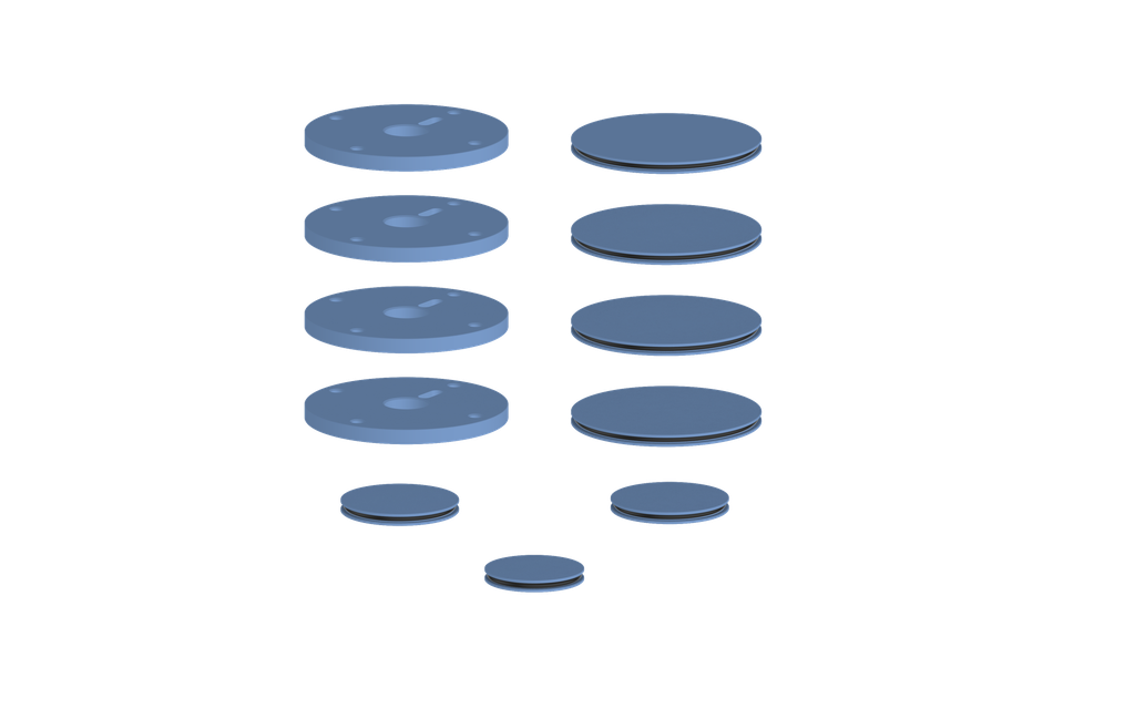 VOGT MOND ACCENT PIECES FOR 3/4" SHOWER SET WITH ROUND HANDLES