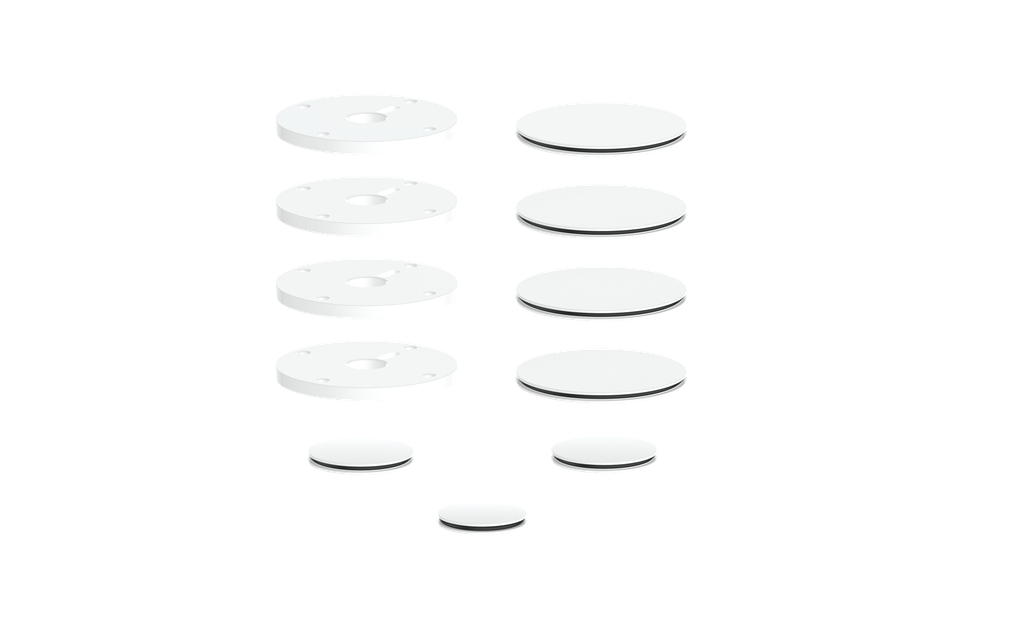 Vogt Mond Accent Pieces for 3/4" Shower Set with Moon Handles CC