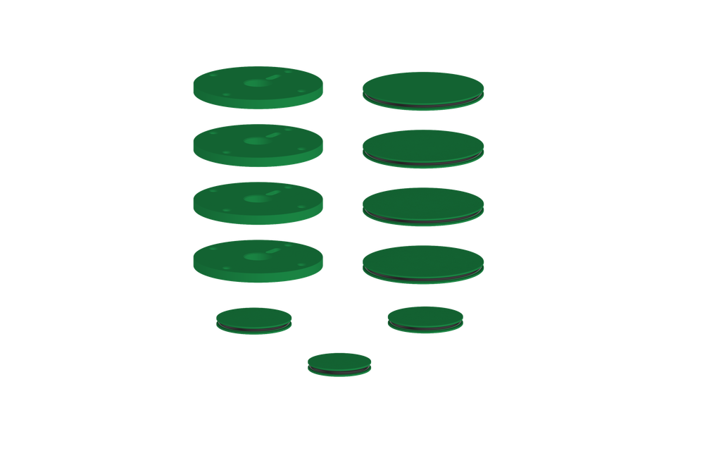 Vogt Mond Accent Pieces for 3/4" Shower Set with Moon Handles CC