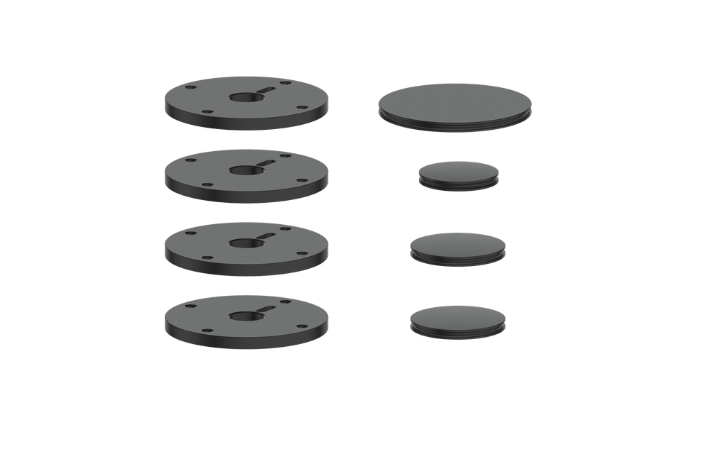 Vogt Mond Accent Pieces for 3/4" Shower Set with Cross/Crescent Handles CC