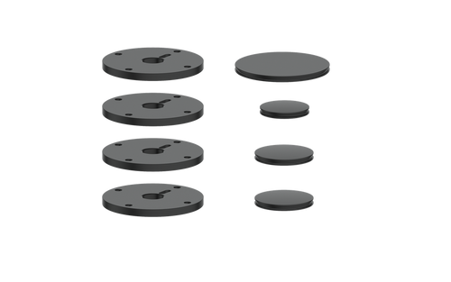 Vogt Mond Accent Pieces for 3/4" Shower Set with Cross/Crescent Handles CC