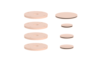 VOGT MOND ACCENT PIECES FOR 3/4" SHOWER SET WITH CROSS/CRESCENT HANDLES