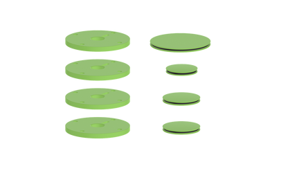 VOGT MOND ACCENT PIECES FOR 3/4" SHOWER SET WITH CROSS/CRESCENT HANDLES