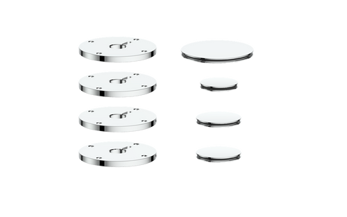 VOGT MOND ACCENT PIECES FOR 3/4" SHOWER SET WITH CROSS/CRESCENT HANDLES