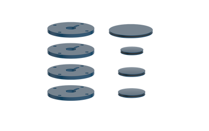 Vogt Mond Accent Pieces for 3/4" Shower Set with Cross/Crescent Handles CC