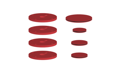 VOGT MOND ACCENT PIECES FOR 3/4" SHOWER SET WITH CROSS/CRESCENT HANDLES