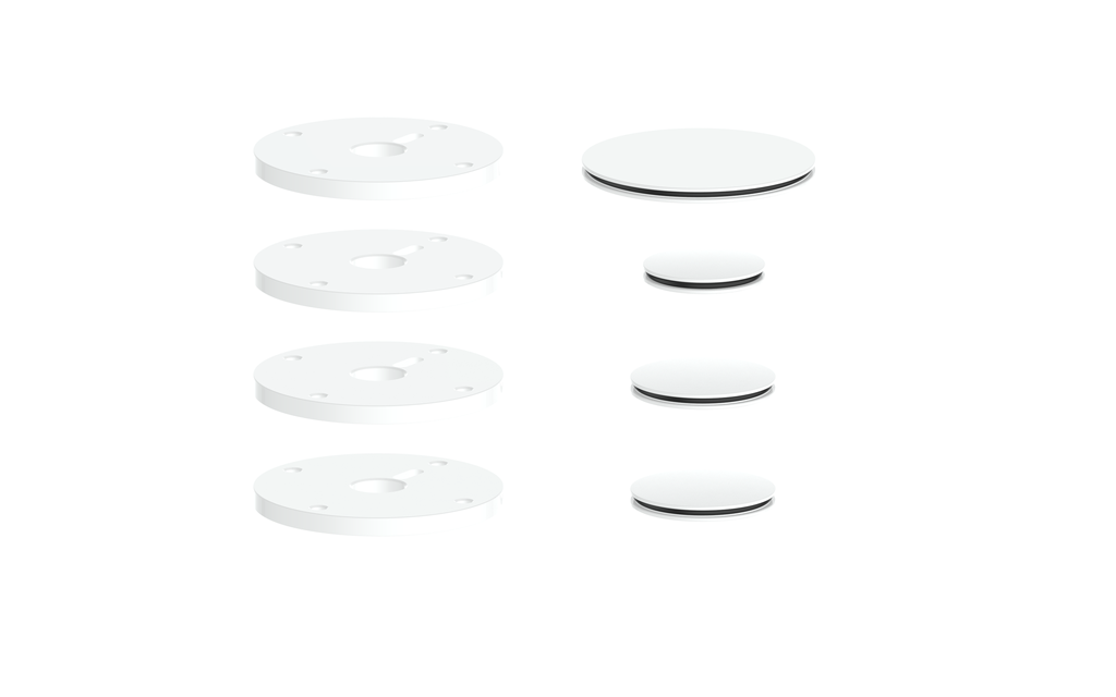 VOGT MOND ACCENT PIECES FOR 3/4" SHOWER SET WITH CROSS/CRESCENT HANDLES