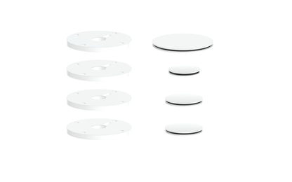 VOGT MOND ACCENT PIECES FOR 3/4" SHOWER SET WITH CROSS/CRESCENT HANDLES