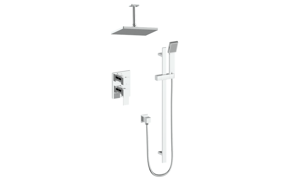 Vogt Kapfenberg 2-Way PB Shower Kit with 6" Ceiling Arm CC