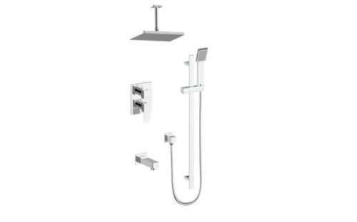 Vogt Kapfenberg 3-Way PB Shower Kit with 6" Ceiling Arm CC