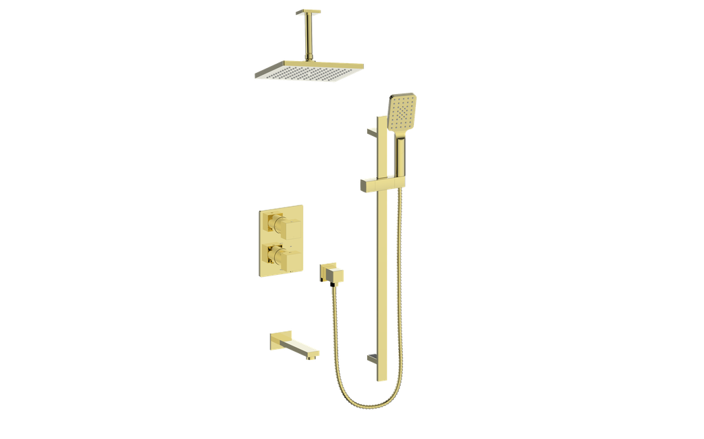 Vogt Kapfenberg 3-Way TH Shower Kit with 6" Ceiling Arm CC